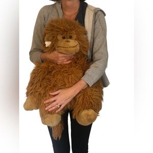 Vtg HUGE 22" Russ MARVIN Brown Plush ORANGUTAN MONKEY